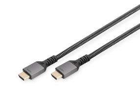 Kabelis Digitus DB-330200-020-S HDMI, HDMI, 2 m, juoda sp.