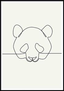 Paveikslas DecoKing Panda, 70 cm x 100 cm
