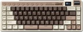Bezvadu spēļu tastatūra Royal Kludge RK M70, Angļu (US), brūna krās./pelēka krās.