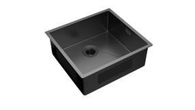 Virtuvinė plautuvė Domoletti, 55 cm x 50.5 cm x 20 cm, black metallic sp.