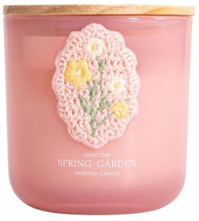 Žvakė, aromatinė Homla Crohet Spring Garden, 45 h, 300 g, rožinė sp.