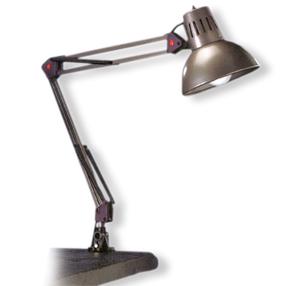 Pieskrūvējama galda lampa Trio 5029010-47, E27, 40W, pelēka krās./pelēka krās.