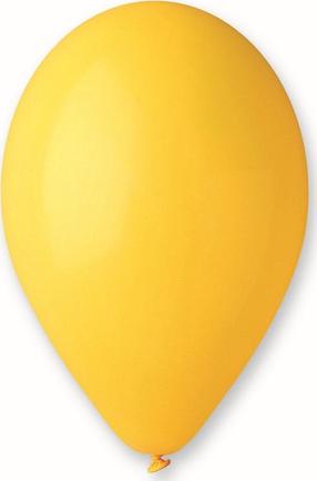 Balonu komplekti ovāls Gemar Pastel, tumši dzeltena krās., 100 gab.