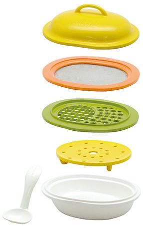 Indų komplektas Edison Mama Homemade Cooking Set, nerūdijantysis plienas/polipropilenas (pp), balta sp./geltona sp./žalia sp.