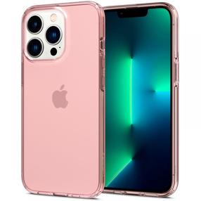 Telefono dėklas Spigen Crystal Flex for iPhone 13 Pro Max, skaidri sp./rožinė sp., Apple