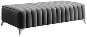 Pufs Laurence Nube 5, tumši pelēka krās., 64 cm x 132 cm x 36 cm