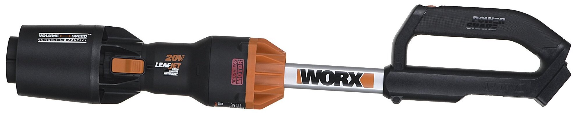 Akupuhur Worx WG543E.9, ilma akuta