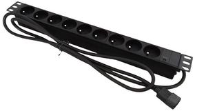 Buitinis ilgintuvas Alantec Black Edition PZ09U, 1.8 m, 9 lizdų, juoda sp.