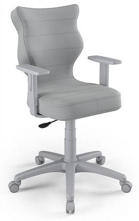 Vaikiška darbo kėdė Duo VT03 Size 5, 40 x 40 x 86 - 99 cm, pilka sp.