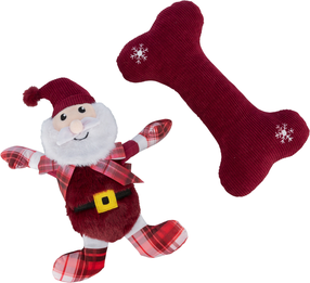 Žaislas šuniui, pliušinis Trixie Xmas, 30 cm, balta sp./raudona sp.