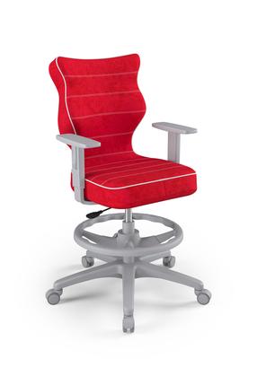 Laste töötool Duo Visto 09, 64 x 64 x 102.5 cm, punane v./hall v.