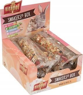 Näriliste maiuspala Vitapol Smakers Box, küülikutele/merisigadele/närilistele, 12 tk