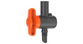 Vārsts ar ūdens plūsmas kontroli Gardena Micro Drip System 970558501, melna krās.