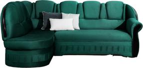 Kampinė sofa Lord Nube 35, tamsiai žalia sp., kairinė, 180 x 243 cm x 105 cm
