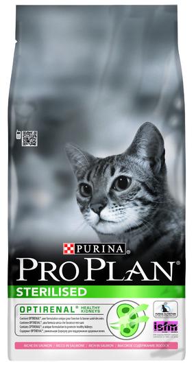 Сухой корм для кошек Pro Plan Sterilised, рыба, 10 кг