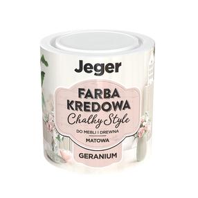 Krāsa, mēbeles Jeger Chalk Paint Geranium, matēts, 0.5 l, rozā krās.
