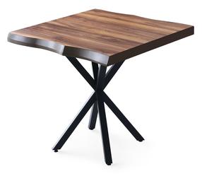 Galds Kalune Design Safir 1462, valriekstu krās., 80 cm x 80 cm x 75 cm