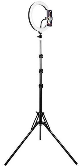 Rõngaslamp telefonihoidikuga Tracer TRAOSW46745, must v.