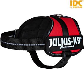 Шлейки для собак Trixie Julius-K9, красный цв., 330 - 450 мм x 18 мм, XS/S