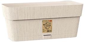 Gėlių lovelis Stefanplast Ethica 68200, plastikinis, 30 cm x 13 cm, balta sp.