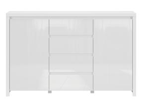 Komoda Larios, balta sp., 91 cm x 143 cm x 40 cm