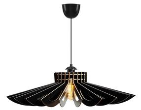 Lampa karināms Opviq 158 390FLH1528, E27, 1 x 60 W, melna krās. / melna krās.