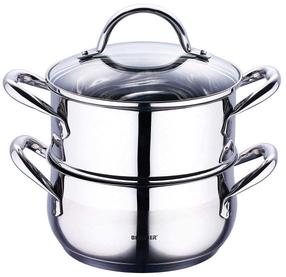 Katls Bergner Gourmet Line BG-6521, Ø18 cm, 2.2 l, sudraba krās.