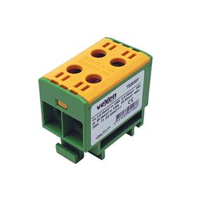 Соединительный блок Vexen Electric TS2035Y, 2x2,5-35 mm², желтый цв./зеленый цв.