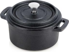 Ketaus puodas Vilde Cast Line, Ø10 cm, 0.25 l, juoda sp.