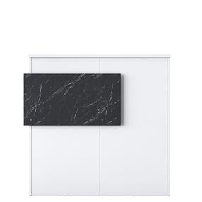 Rašomasis stalas su spintele Kalune Design MA102 - 2929, 110 cm x 40 cm, 110 cm, balta sp.