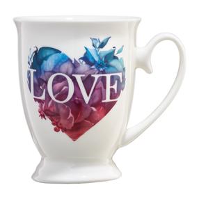  Tass Ambition Love Letters, sinine v./valge v./punane v., 0.3 l