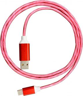 Kabelis Platinet 45741 USB, USB Type C, 1 m, sarkana krās.
