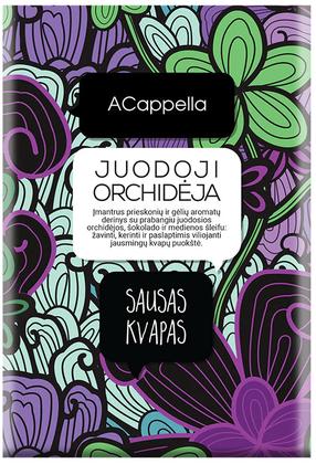 Aromātiskais maisiņš ACappella Black Orchid 70 g, bergamots, smaržīga kananga, ingvers, rozā pipari.