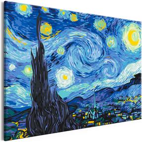 Tapymas pagal skaičius Artgeist Van Gogh's Starry Night MA_0486, įvairių spalvų, 60 x 40 cm