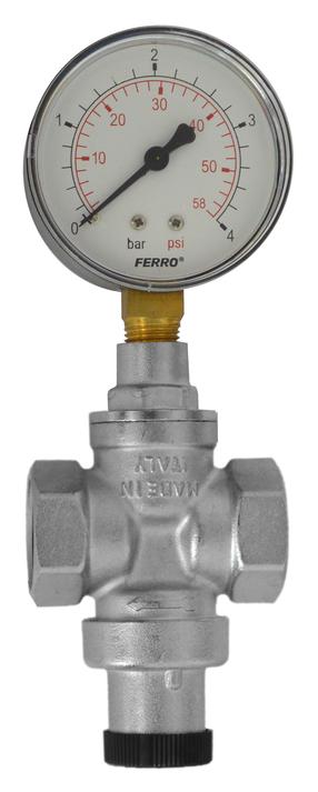 Gāzes reduktors Ferro, 3/4'', 11 cm