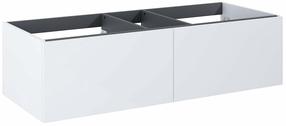 Vonios spintelė po praustuvu Elita Look Slim 120 2DR, balta sp., 44.9 cm x 120 cm x 31.8 cm