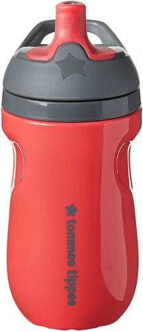 Vaikiška gertuvė Tommee Tippee Insulated Sportee, 266 ml, 1 m., plastikas, raudona sp.