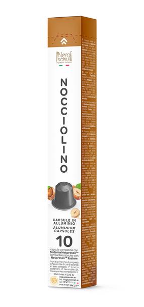 Kakavos kapsulės Neronobile Nocciolino, 0.143 kg, 10 vnt.
