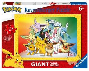 Dėlionė Ravensburger Gigant Pokemon 05641, 50 cm x 70 cm, 125 vnt., įvairių spalvų