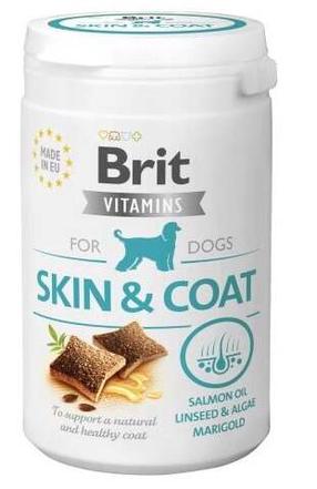 Витамины для собак Brit Vitamins Skin&Coat, лосось, 0.15 кг