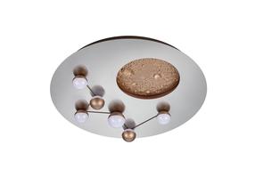 Šviestuvas lubų ir sienų Trio Zodiac 644810107, LED, 2300 - 4000 °K, 1 x 42 W, aliuminio sp. / aliuminio sp.