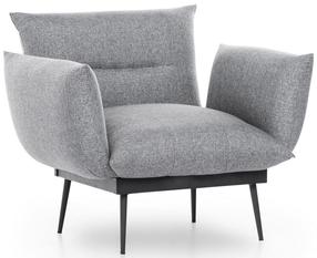 Krėslas Hanah Home Jax Solo GR110, pilka sp., 60 cm x 80 cm x 95 cm