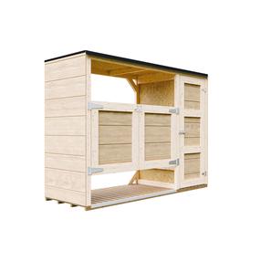 Садовый сундук для хранения Timbela M981A, 217 см x 75 см x 159 см, 720 л, коричневый цв.