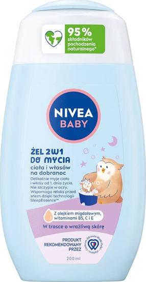 Vaikiška dušo želė ir šampūnas Nivea Baby 2in1, 200 ml