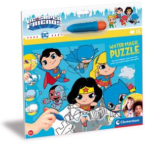 Puzle Clementoni Water Magic DC Super Friends 22243, 22.4 cm x 30.5 cm, 15 gab., daudzkrāsaina