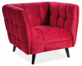 Krėslas Castello, raudonas, 92 cm x 85 cm x 78 cm