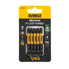 Набор битов для отверток Dewalt Flex Torq, T30, 57 мм