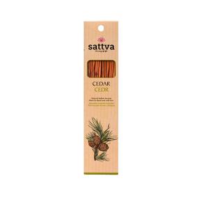 Ароматические палочки Sattva Cedar, 0.030 кг, 15 шт. Коричневый цв.
