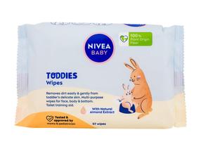 Drėgnos servetėlės kūdikiams Nivea, 57 vnt.