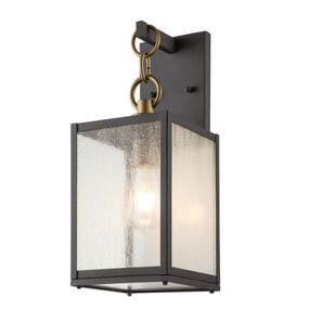 Sieninis lauko šviestuvas Quintiesse Lahden, 60W, E27, IP44, pilka sp., 17.8 cm x 44 cm